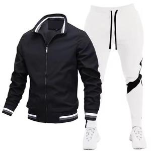 Conjunto Deportivo de Invierno para Hombre, Estampado, Técnico, de Forro Polar, Transpirable, de Spandex/Poliéster, 300g, Dos Piezas, para Entrenamiento, Jogging - Product Image 3