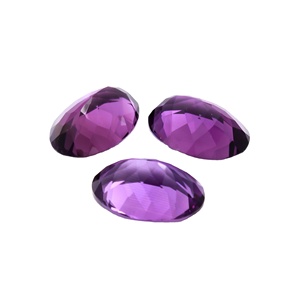 Pierre précieuse améthyste ovale violet 5*3MM 6*4MM 5*4MM pierres précieuses personnalisées fabrication de bijoux à bricoler soi-même damier coupe ovale grande améthyste naturelle - Product Image 5