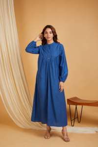 2024 nouveauté OEM ODM belle élégante de haute qualité confortable pour les femmes pleine longueur Maxi robe à la fabrication en gros - Product Image 4