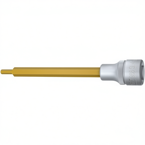 Hazet Extra Long 1/2'' Screwdriver <b>Socket</b> Hexagonal Metric Square with Knurling - Product Image 2