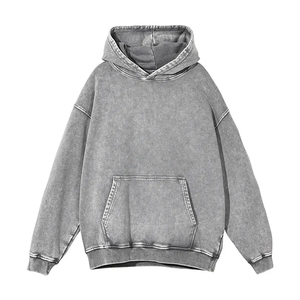 <b>Men</b> Acid Wash Hoodie Casual Washed Clothing <b>Men</b> Acid Wash Hoodie Modern Everyday Style <b>Men</b> Acid Wash Hoodie Streetwear - Product Image 1