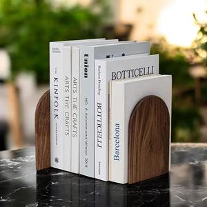 Par de Sujeta Libros de Madera Minimalistas Modernos de Fabricación India para Estantes, Escritorios y Librerías Disponible a Precio de Fábrica desde India - Product Image 6