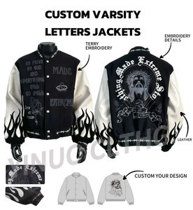 Veste universitaire brodée vintage pour homme Glory Custom, style streetwear d'automne, bomber universitaire, faible MOQ, taille XS - Product Image 5