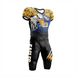 ชุดยูนิฟอร์มอเมริกันฟุตบอลแบบสั่งทำพิเศษ ลดราคาพิเศษ ผ้าทนทาน สวมใส่สบาย พร้อมกราฟิกทีม ประสิทธิภาพสูง จัดส่งรวดเร็ว - Product Image 1