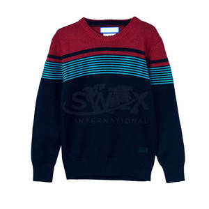 Good Quality Men Soft Blended Fabric <b>Crewneck</b> <b>Sweater</b> Casual Stretchy Knitted Pullover For Daily Use - Product Image 1