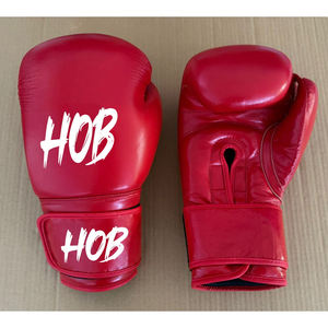 Guantes de Boxeo de Cuero con Logotipo Personalizado, Guantes de Entrenamiento Profesional de Peso Pesado con Cierre de Velcro - Product Image 2