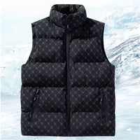 Veste matelassée sans manches avec fermeture éclair de grande taille pour hommes, veste matelassée personnalisée de haute qualité pour hommes, OEM