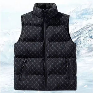 Veste matelassée sans manches avec fermeture éclair de grande taille pour hommes, veste matelassée personnalisée de haute qualité pour hommes, OEM - Product Image 3