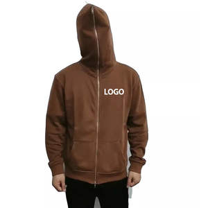 <b>hoodies</b> Custom Logo And Design Full Face Zip up Hoodie Best Quality 100% Cotton Full Zipper Hoodie Custom Top Selling OEM - Product Image 1