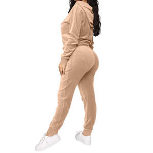 Conjunto Deportivo de Terciopelo para Mujer, Invierno 2025, Sexy, Transpirable, con Cremallera, Logotipo, Capucha, Talla Grande, para Verano - Product Image 4