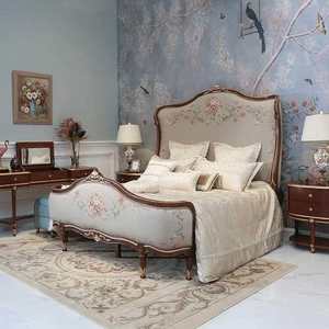 Cadre de lit king-size artisanal de qualité supérieure en bois massif, lit en bois sculpté à la main avec pied de lit, meubles de chambre à coucher de luxe - Product Image 5