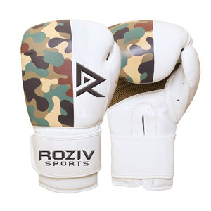Guantes de Boxeo de Cuero con Logotipo y Diseño Personalizados, Profesionales, de Entrenamiento, Resistentes, con Correa de Muñeca Ajustable y Antideslizante - Product Image 1