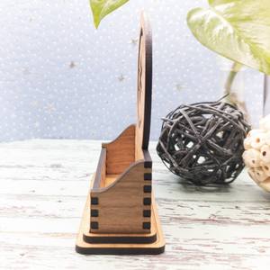 Porte-cartes en bois naturel, léger et fin, pour cartes bancaires et cartes de visite - Product Image 3