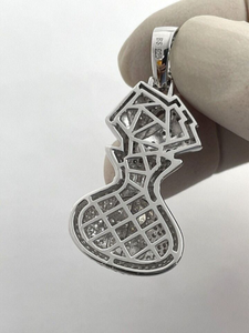 Hip Hop 925 plata esterlina hombres nombre letra Moissanite diamante colgante collar personalizado fábrica joyería para niños - Product Image 3