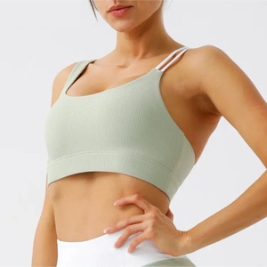 Top nuevo diseño ropa de gimnasio deportes mujeres algodón transpirable sujetador gran oferta mejor calidad Fitness Sport Bra - Product Image 3