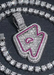 Colgante de Lujo VVS Moissanite con Diamantes Corte Baguette Brillantes, Estilo Hip Hop, Plata de Ley 925, Colgante de Alta Gama - Product Image 6