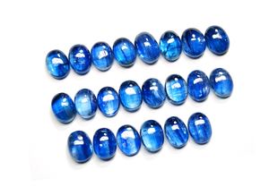 พลอยไคยาไนต์ทรงวงรีขนาด6x4มม. ถึง10x8มม. หลวมอัญมณีไคยาไนต์ที่ดีที่สุดสำหรับการทำเครื่องประดับ - Product Image 2