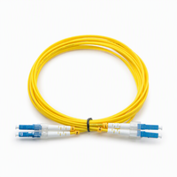 Cordon de brassage optique monomode de qualité télécom SC LC UPC Simplex G657A1 FTTH à faible perte avec gaine LSZH