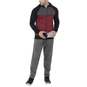 Conjunto de pantalones de chándal con capucha Unisex de calidad profesional Chándal de jogging informal de ajuste regular con cuello con capucha para hombres para invierno - Product Image 1