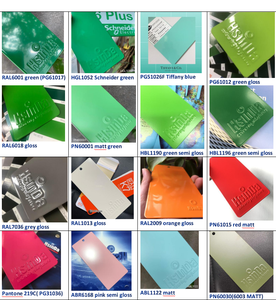 Pintura en Polvo Electrostática Hsinda <span class=keywords><strong>RAL</strong></span> <span class=keywords><strong>6019</strong></span> 6021 Verde Claro, Recubrimiento Híbrido de Poliéster Epoxi para Barcos, Aplicación por Pulverización en Metal - Product Image 5