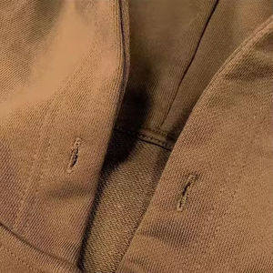 Best Seller Winter Street Wear Cremallera Regular Fit Hoodies 100% Algodón Fleece Material Logotipo personalizado Drop Shoulder Eco-Friendly - Product Image 2