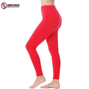 Leggings al por Mayor Hechos a Medida para Mujer, Leggings de Yoga hasta el Tobillo, Spandex/Poliéster, Sólidos, Elásticos en Cuatro Direcciones, Transpirables, para Gimnasio - Product Image 3
