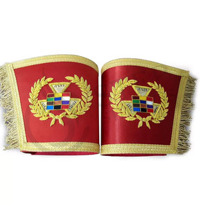 Ensemble de manchettes de cérémonie de très haute qualité, brodées à la main, pour ancien Grand Prêtre - Product Image 6