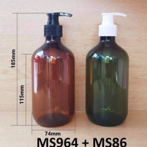 Bouteille en PET ambré de 300ml 500ml pour lavage corporel/bouchon de pompe à shampooing Flip Top Cap Vietnam Fabricant Vietnam Service OEM/ODM - Product Image 4