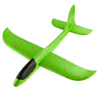 Martom Modèle 9139 XXL Planeur d'avion en plastique et polystyrène vert, jouet de jeu d'intérieur sans lumière 49x47cm