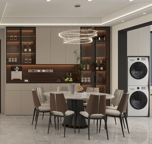 Giá bán buôn nhà bếp sang trọng đảo Tủ Set bóng Acrylic bề mặt không thấm nước & chống trầy xước - Product Image 2