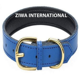 Collar de perro de cuero genuino Premium de diseño de lujo personalizado nuevo estilo patrón sólido con características suaves collares para mascotas - Product Image 3