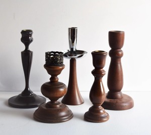 เชิงเทียนไม้ขนาดเล็กรูปแบบไม้ที่เรียบง่ายเหมาะสำหรับห้องนั่งเล่นจัดแต่งทรงสถานที่สวดมนต์และใช้ประจำบ้าน - Product Image 6