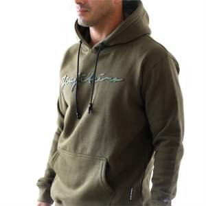 Sweat à capuche Pro-vert | Sweats à capuche Performance pour hommes haut de gamme avec logo en caoutchouc 3D | Doux, durable, coupe athlétique et mode Streetwear - Product Image 2