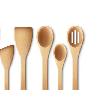 Juegos de utensilios de cocina de cucharas y cuchillos de madera de alta calidad hechos en la India para cocinar y preparar alimentos indios - Product Image 4