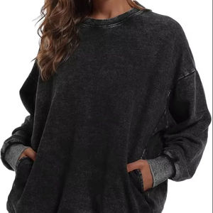 Sudadera con Capucha Unisex de Felpa Lavada al Ácido, Estilo Vintage Desteñido, Corte Regular, Algodón, Estilo Urbano, Moderno Retro, Atractivo y Cómodo - Product Image 1