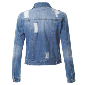 Veste en jean d'hiver pour femmes de haute qualité, réversible, écologique, taille et couleur personnalisables, style streetwear, nouvelle arrivée - Product Image 2