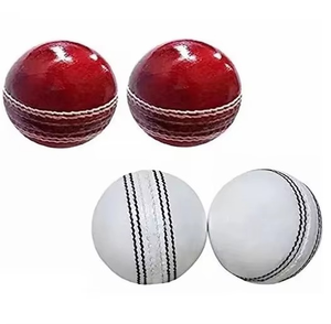 Pelota de críquet blanca y roja de cuero de alta calidad, ropa deportiva de alta calidad, jugadores de equipo, pelotas duras de críquet ligeras - Product Image 5