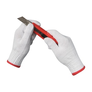 Gants blancs en maille sans couture, polyester/coton, respirants, séchage rapide, durables pour un usage quotidien et le travail en toutes saisons - Product Image 3