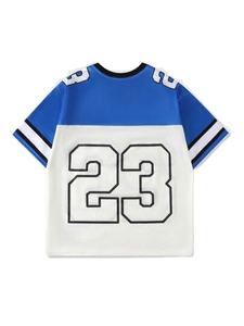 Venta al por mayor de camisetas de fútbol de moda de secado rápido de alta calidad 100% Camiseta de algodón para los hombres de ajuste suelto impreso fútbol malla Jersey - Product Image 2