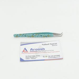 แหนบต่อขนตาปลอมทำจากสเตนเลสมีปลายแหลมออกแบบโลโก้ได้ตามต้องการ - Product Image 5