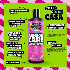 Acondicionador Vegano de Primera Calidad Rainbow Care, Fórmula Sin Sulfatos para Reparación del Cabello y Nutrición Profunda del Color - Product Image 2