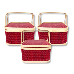 Hot Selling Product Bamboo <b>Gift</b> <b>Baskets</b>: Combining Natural Style and Versatile Use with High Quality - Product Image 1
