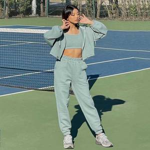 3 Piece <b>Set</b> for Women Cardigan Sweaters <b>and</b> Pants Women Knitted Crop <b>Top</b> Sweater Suits Ropa De Mujer Roupas Femininas Da Moda - Product Image 6