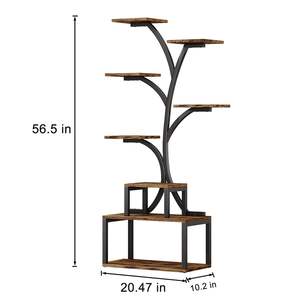 סיטונאי לעמוד צמח גבוה בצורת עץ פרח מתלה חיצונית גיליון מספר רב של תצוגת פרחים לגינון הבית - Product Image 5
