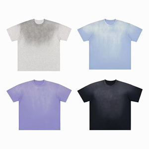 เสื้อยืดโอเวอร์ไซส์สีดำฟอกกรด พิมพ์ลายโลโก้วินเทจ DTG ผ้าคอตตอนหนา 100% |   ผ้าห่มลายหินแบบซักพิเศษ - Product Image 3