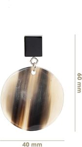 Boucles d'oreilles en corne de buffle faites à la main pour femmes Bijoux de mode de style vintage bohème polis pour la fête à faible coût - Product Image 4