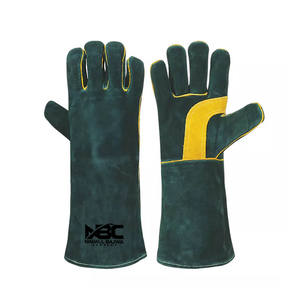 Gants de travail en cuir de vache fendu de haute qualité fabriqués à l'usine à bas prix Gants de sécurité de soudage ignifuges et antidérapants - Product Image 1
