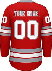 Jersey de Hockey sobre Hielo Personalizado con Sublimación Completa, 100% Poliéster, Apliques Impresos, Bordado, Ropa de Equipo Masculina, OEM - Product Image 6