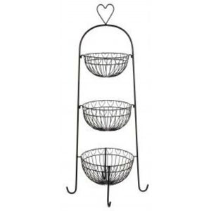 Top Selling Metal Wire Fruit <b>Basket</b> Decorative <b>Black</b> Finished Rectangle Tabletop Decorative <b>Storage</b> <b>Basket</b> <b>With</b> Handle - Product Image 6