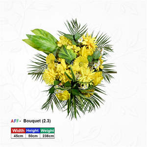 <b>Artificial</b> <b>Flower</b> Sunburst Tropical Bouquet Wall <b>Arrangement</b> - Product Image 3